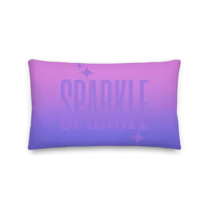 Sparkle Ghost Text Pillow