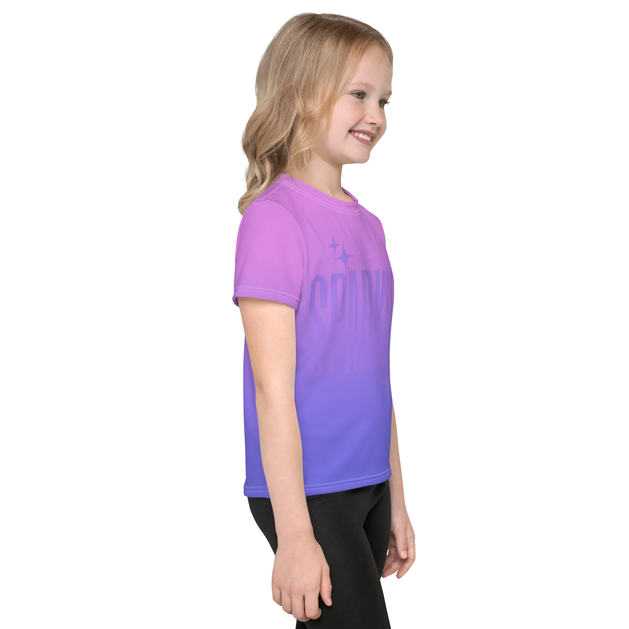 Sparkle Ghost Text Tee (Kids 2T-7)
