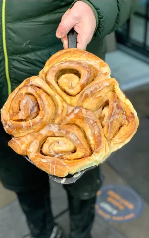Spent Grounds Cinnamon Bun