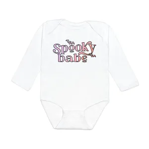 Spooky Babe L/S Bodysuit - White