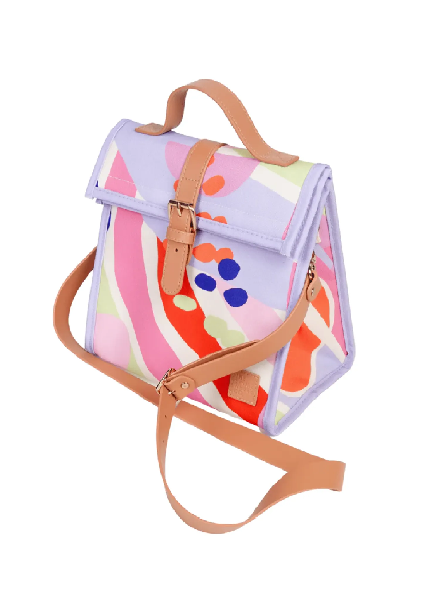 SPRINKLE FIESTA LUNCH SATCHEL W/ SHOULDER STRAP