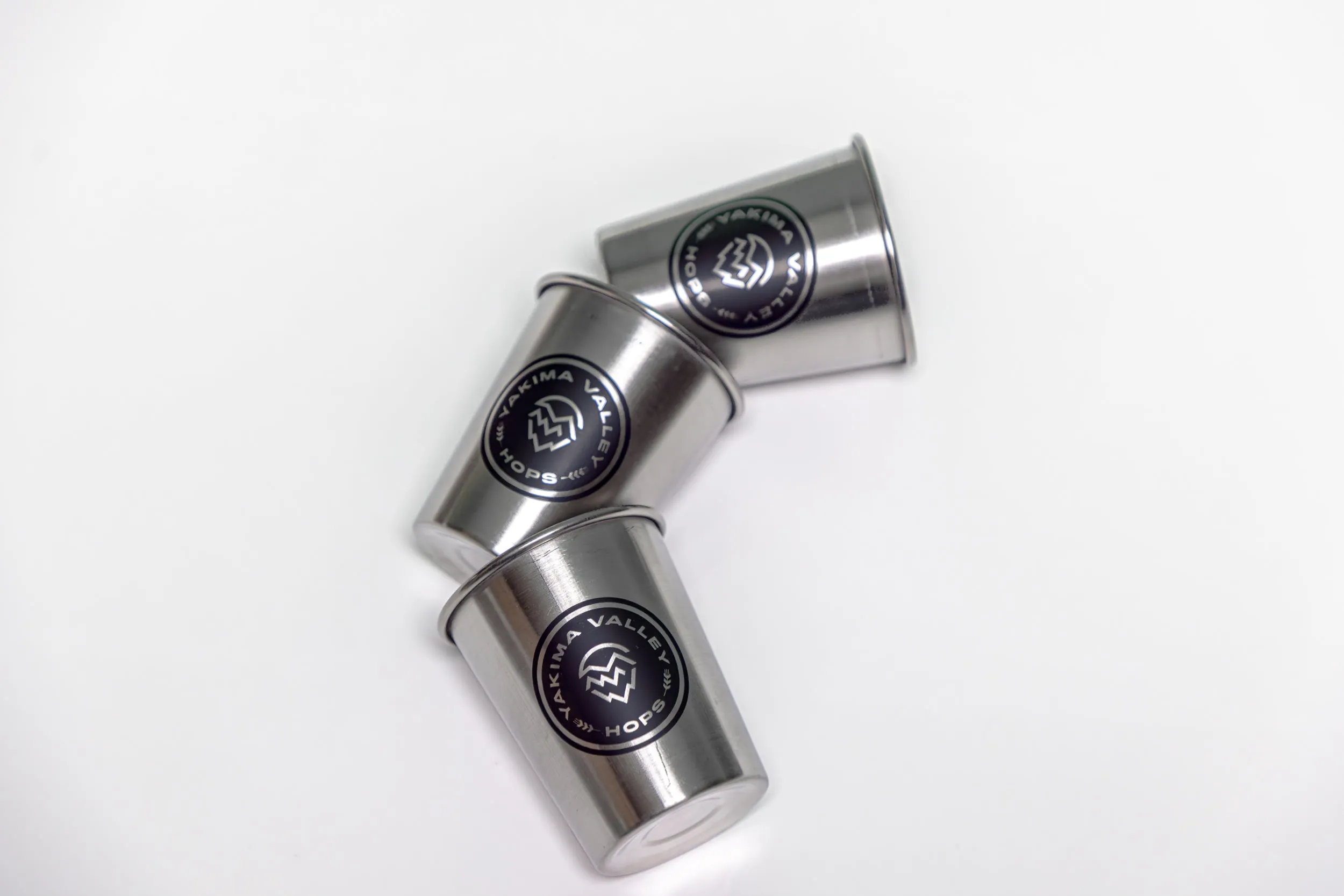 Stainless Steel Cups x 3
