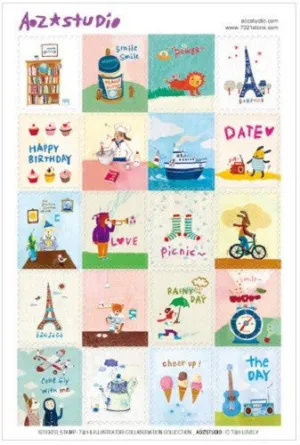Stamp Sticker - Aozstudio