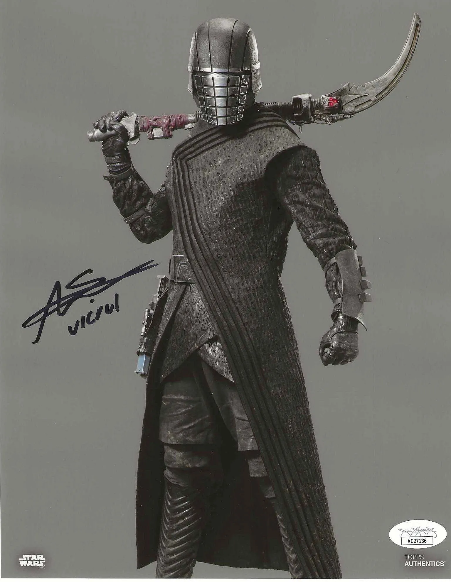 Star Wars Anton Simpson Tidy 8x10 Autographed Knights Of Ren