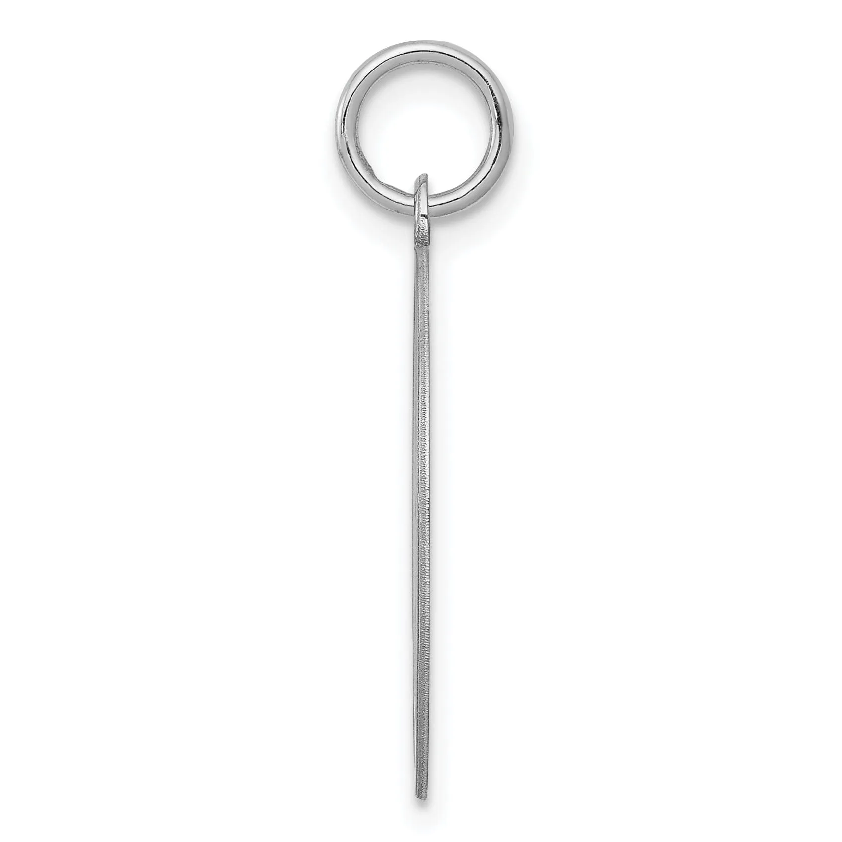 Sterling Silver Brocaded Initial M Charm