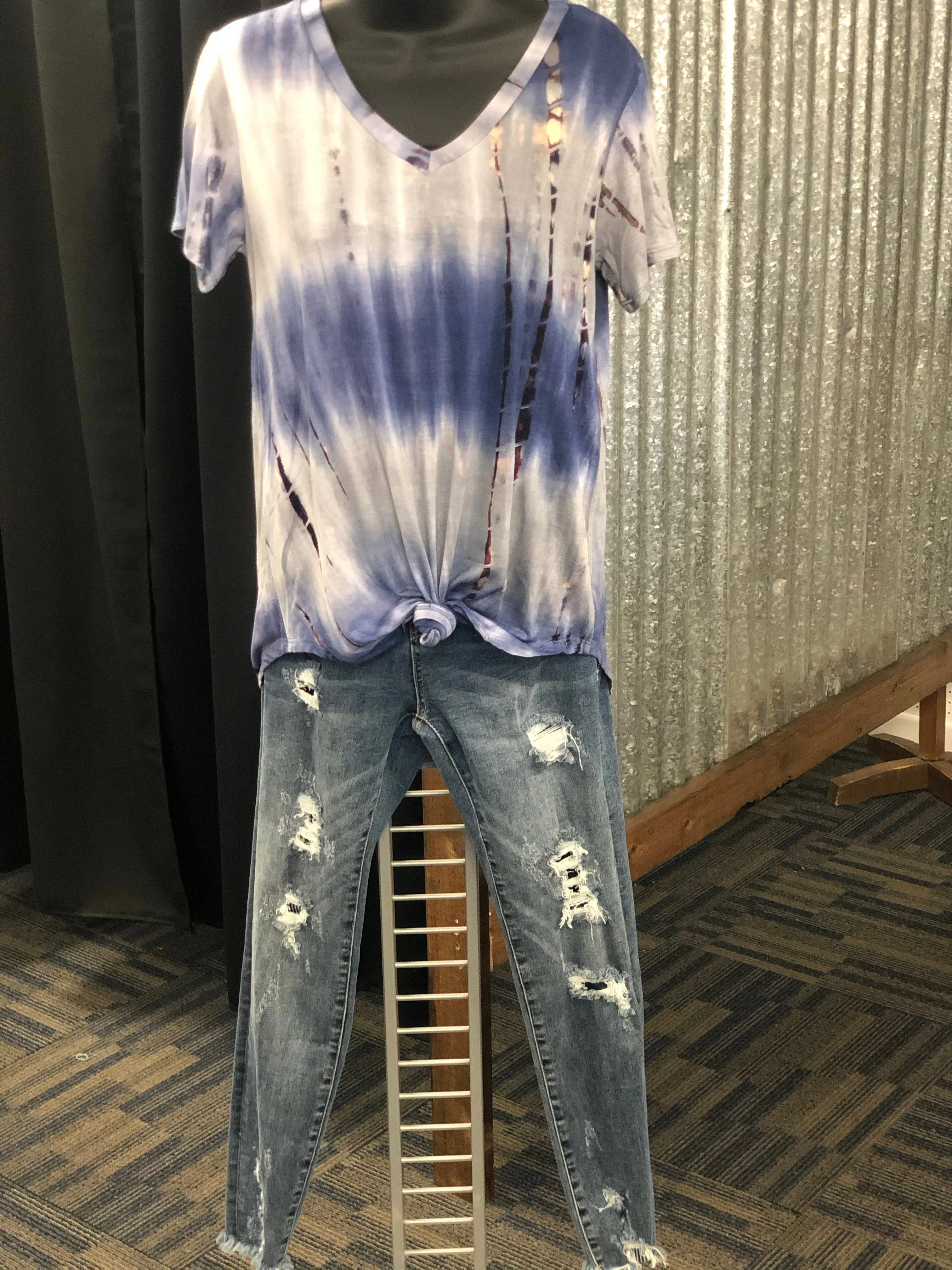 Stormy Tie Dye Top-Regular and Plus