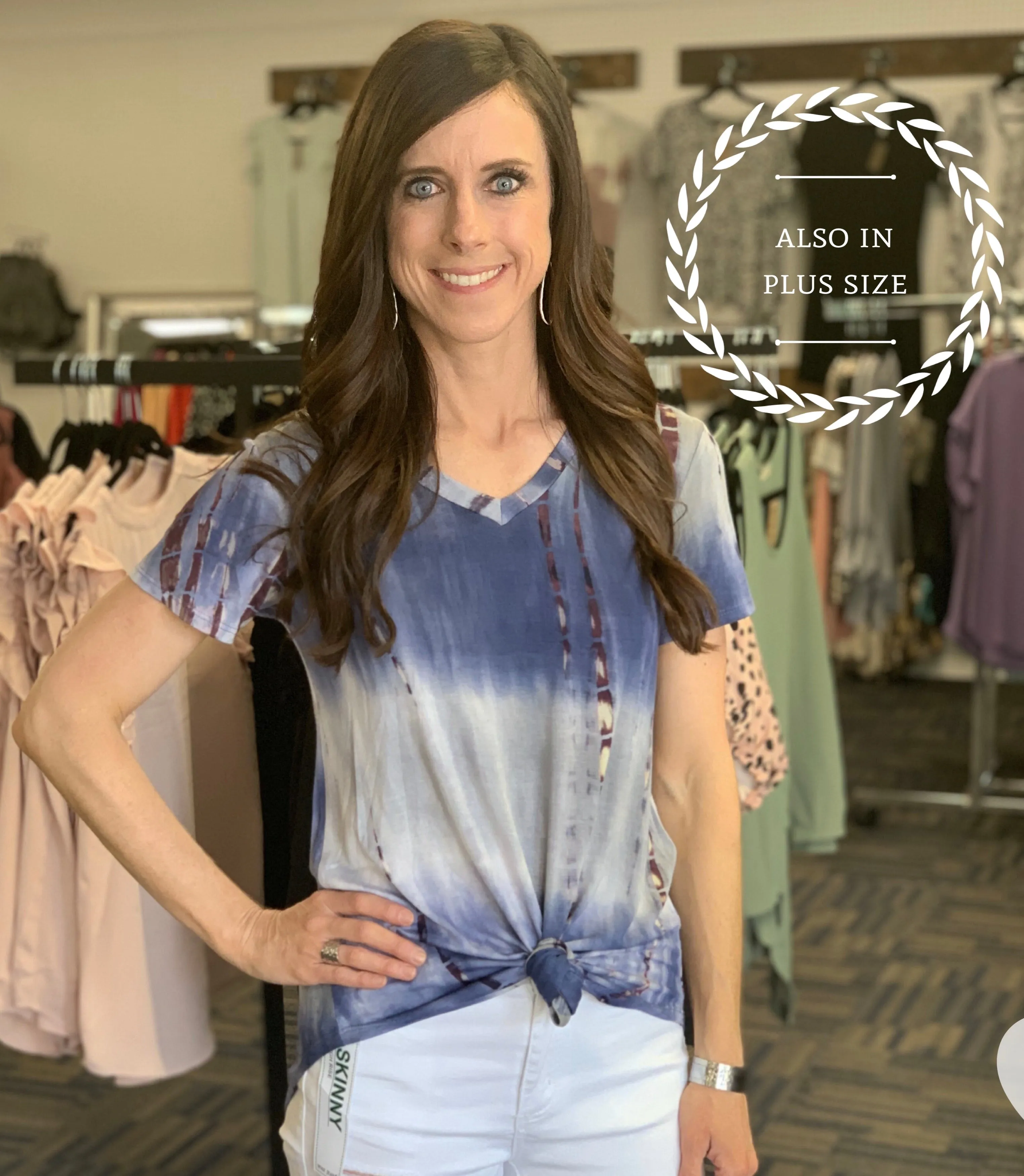 Stormy Tie Dye Top-Regular and Plus