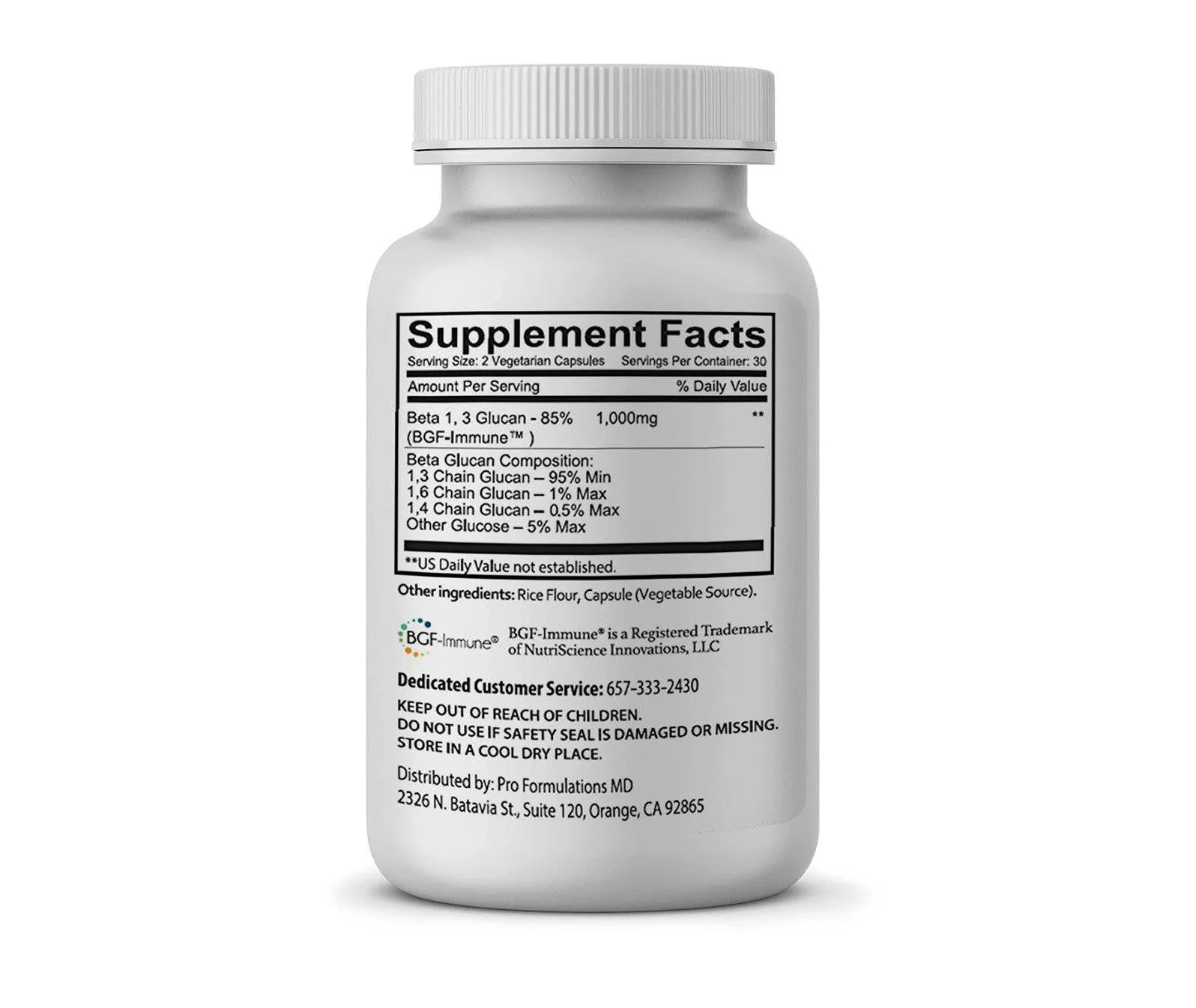 Subscribe & Save 10% - Monthly Auto Renew - 6 Pack of Glucan Elite - 1,3D Beta-Glucan 85%, 1,000mg per serving - 180 servings