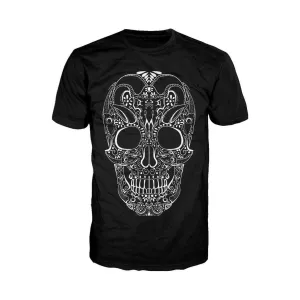 Sugar Skull Tattoo Skull Men's T-shirt (Black)