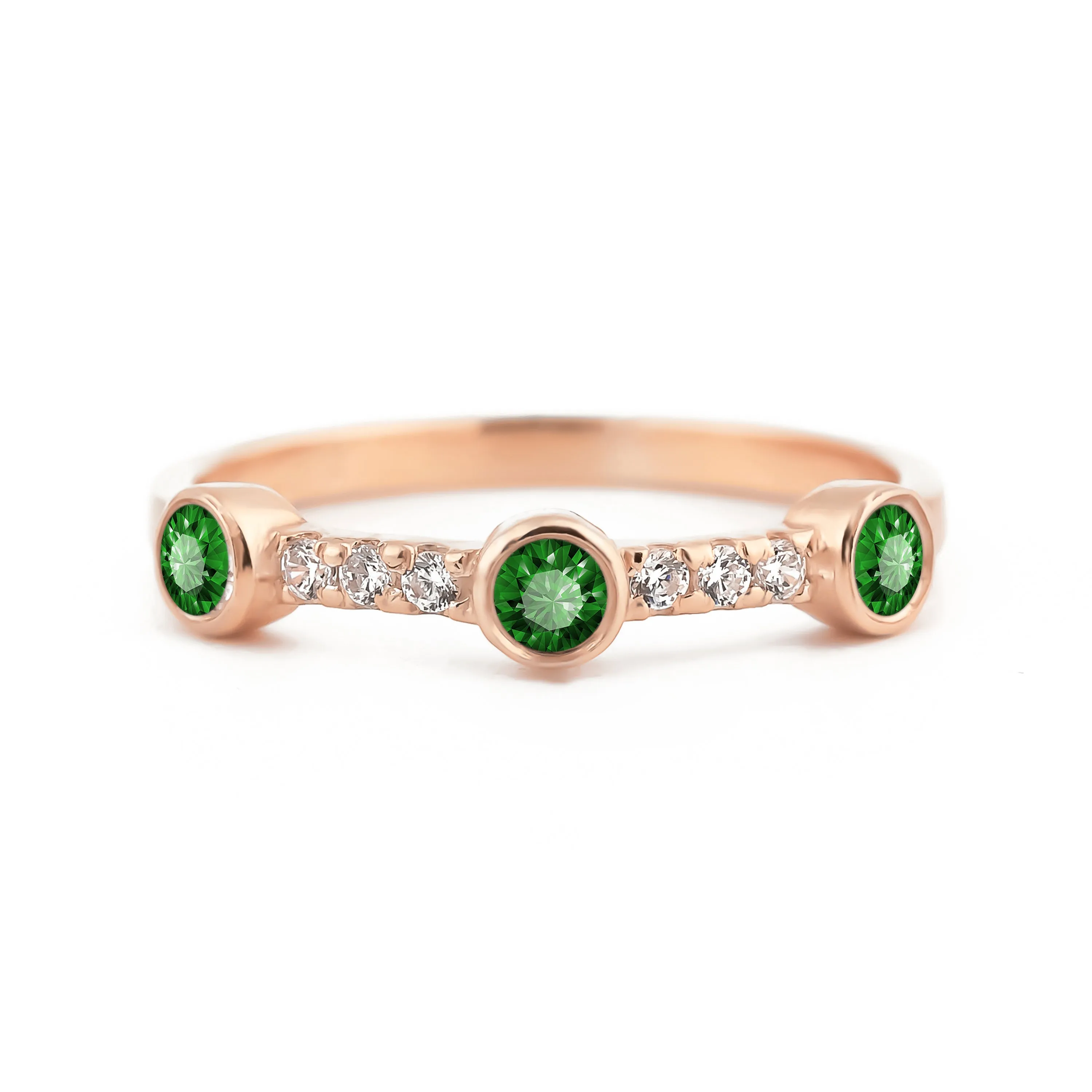 Sunlit Emerald Ring