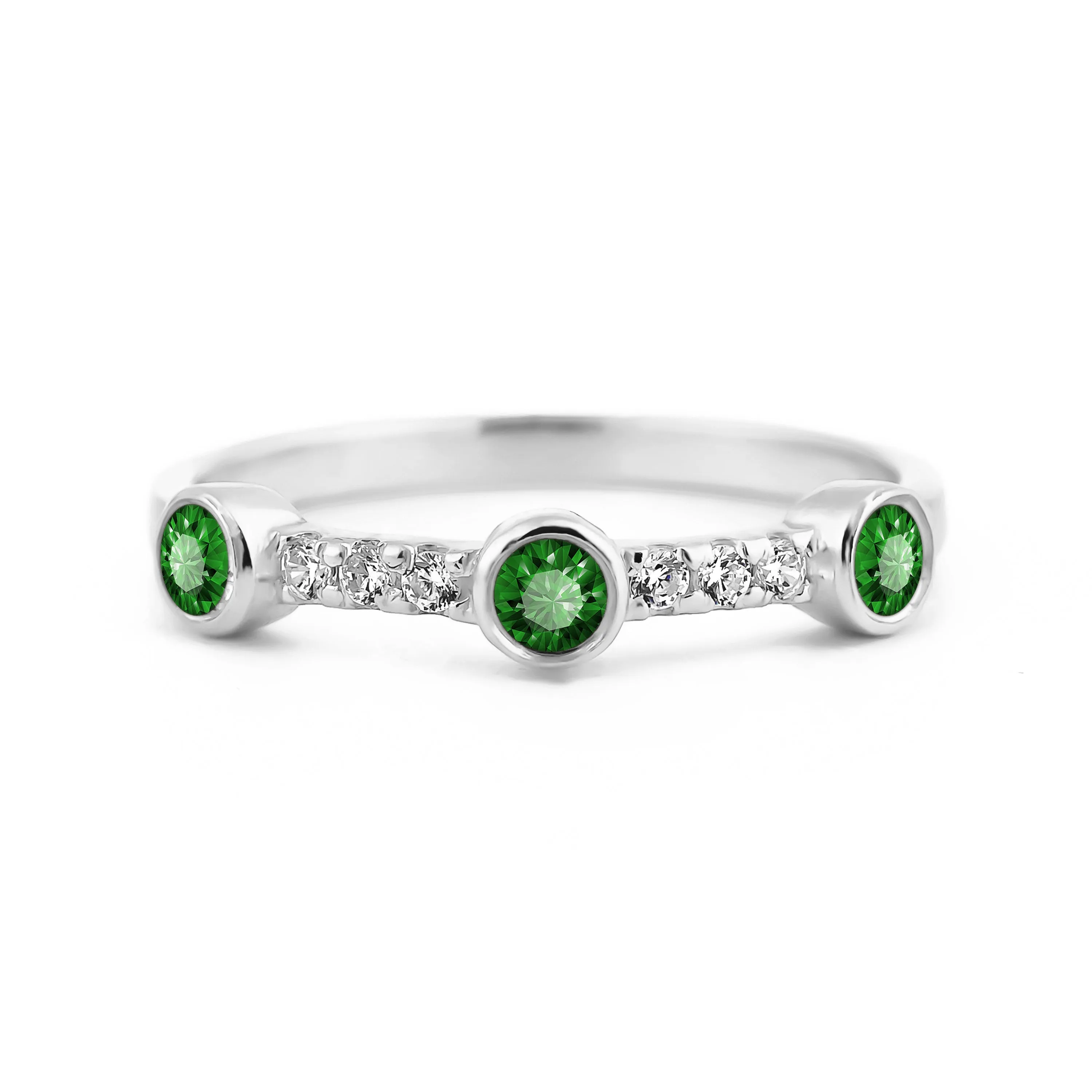 Sunlit Emerald Ring