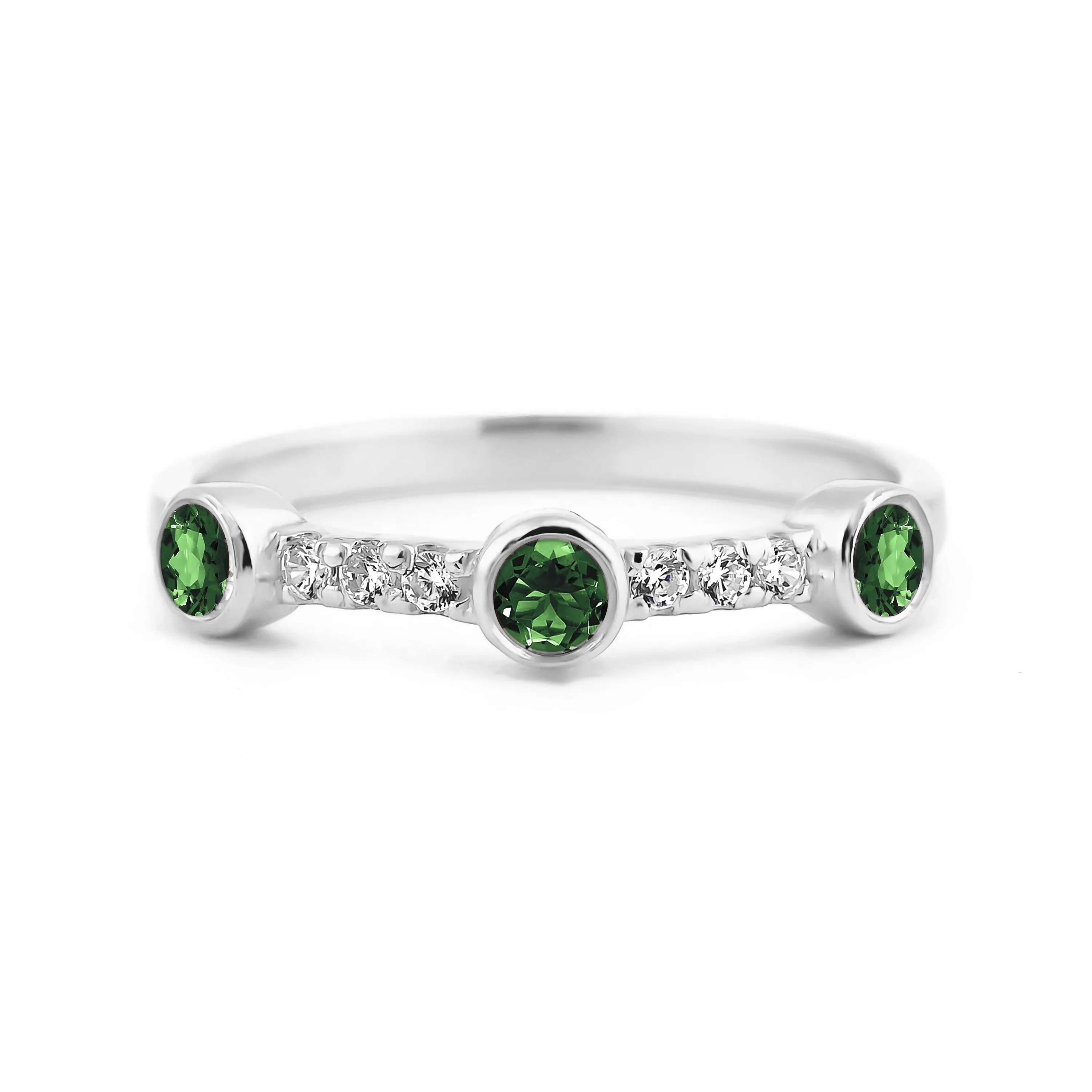 Sunlit Green Tourmaline Ring