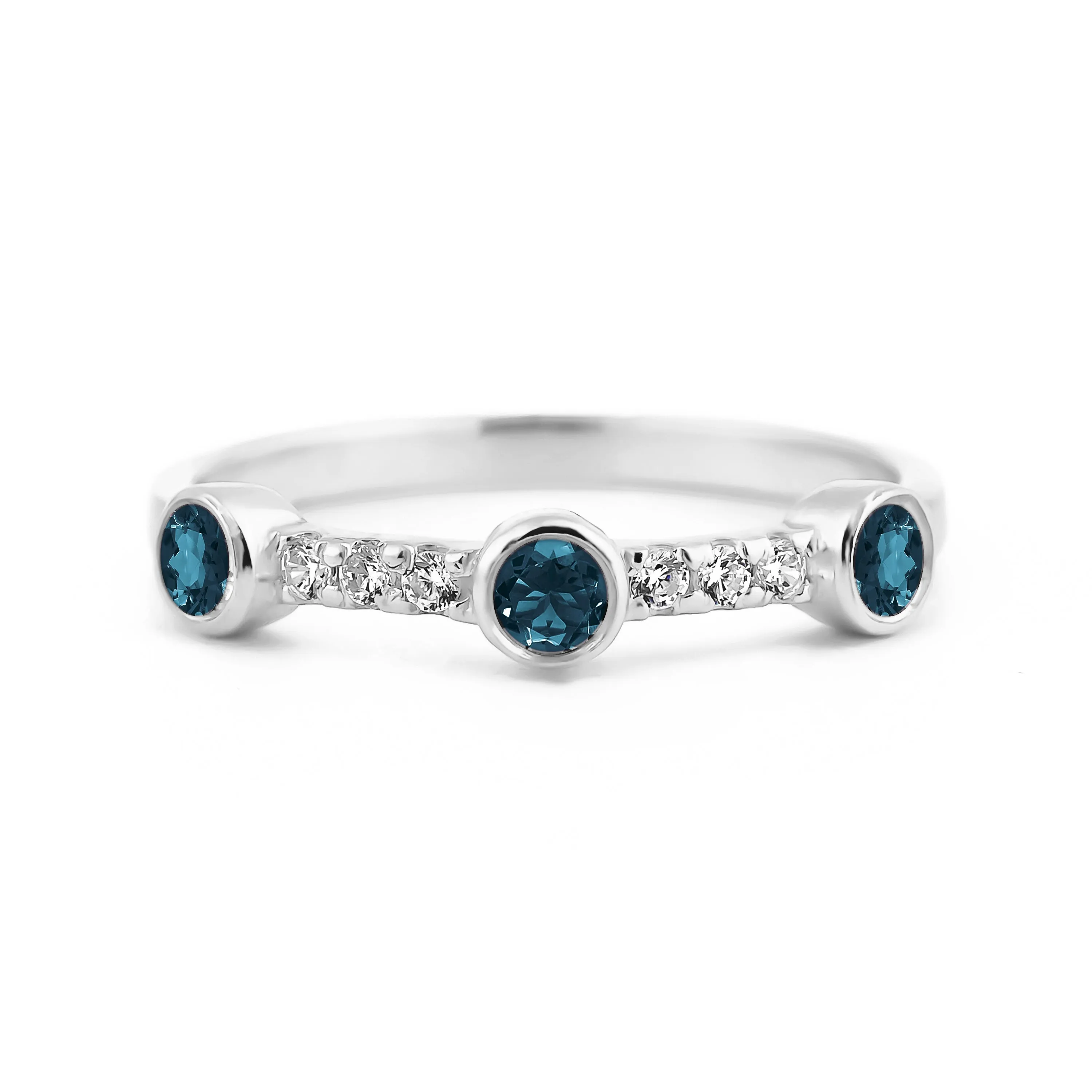 Sunlit London Blue Topaz Ring