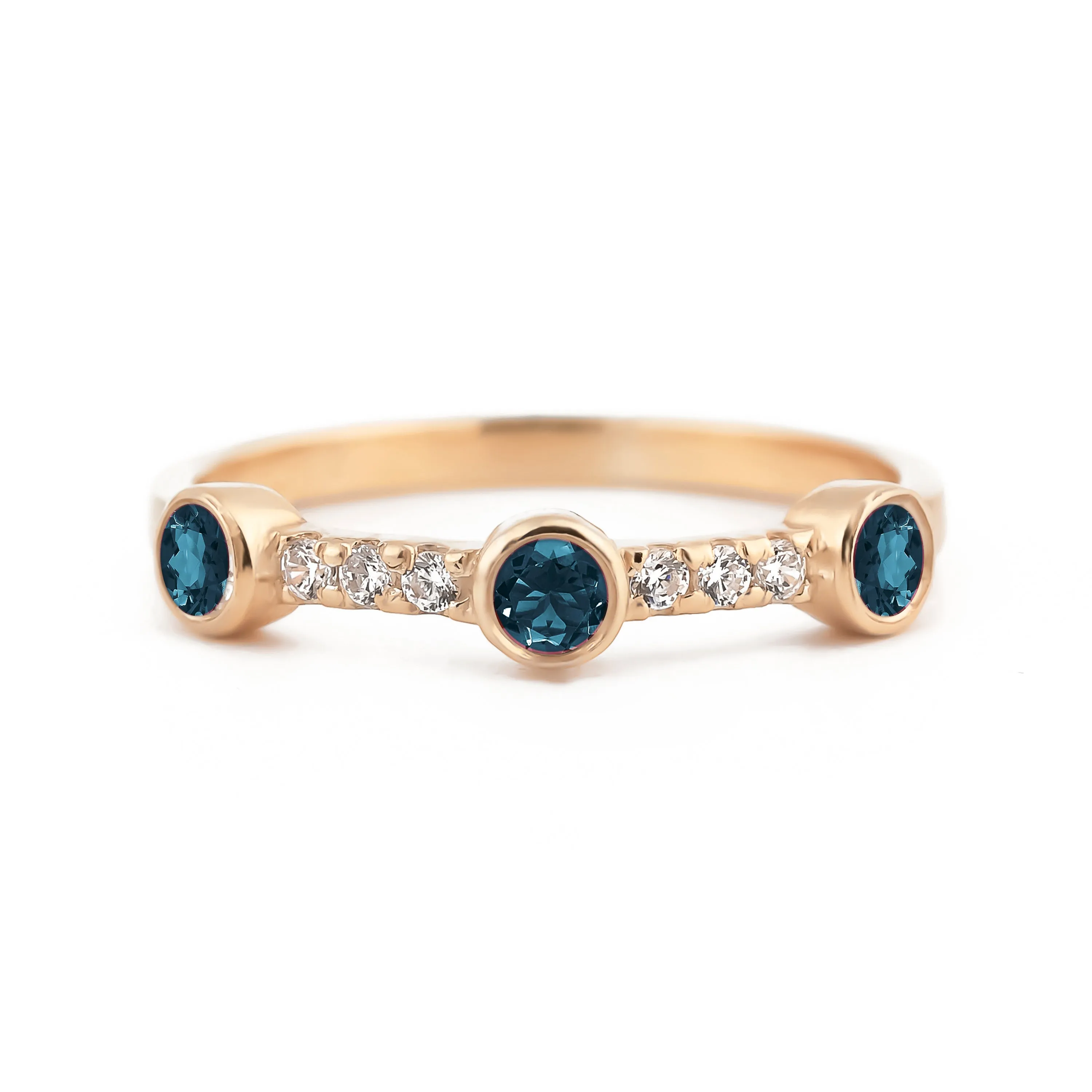 Sunlit London Blue Topaz Ring