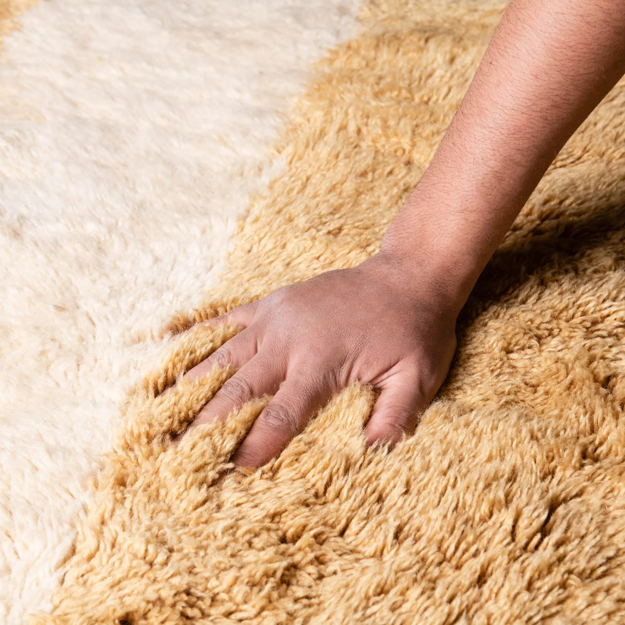 Sunlit Mosaic - luxury beni mrirt rug