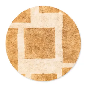 Sunlit Mosaic Round - Luxury Shag Moroccan Rug