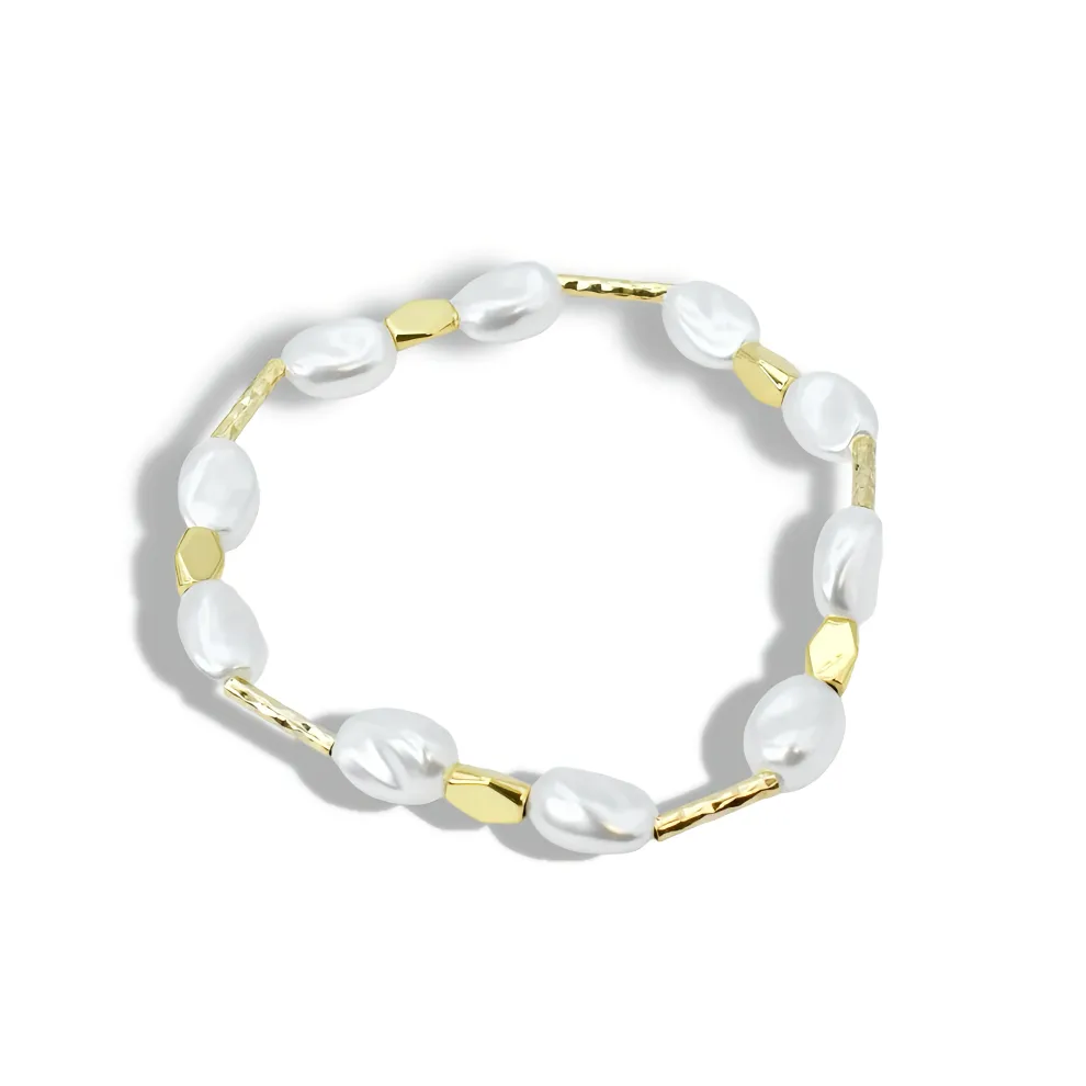 Sunlit Pearls Bracelet