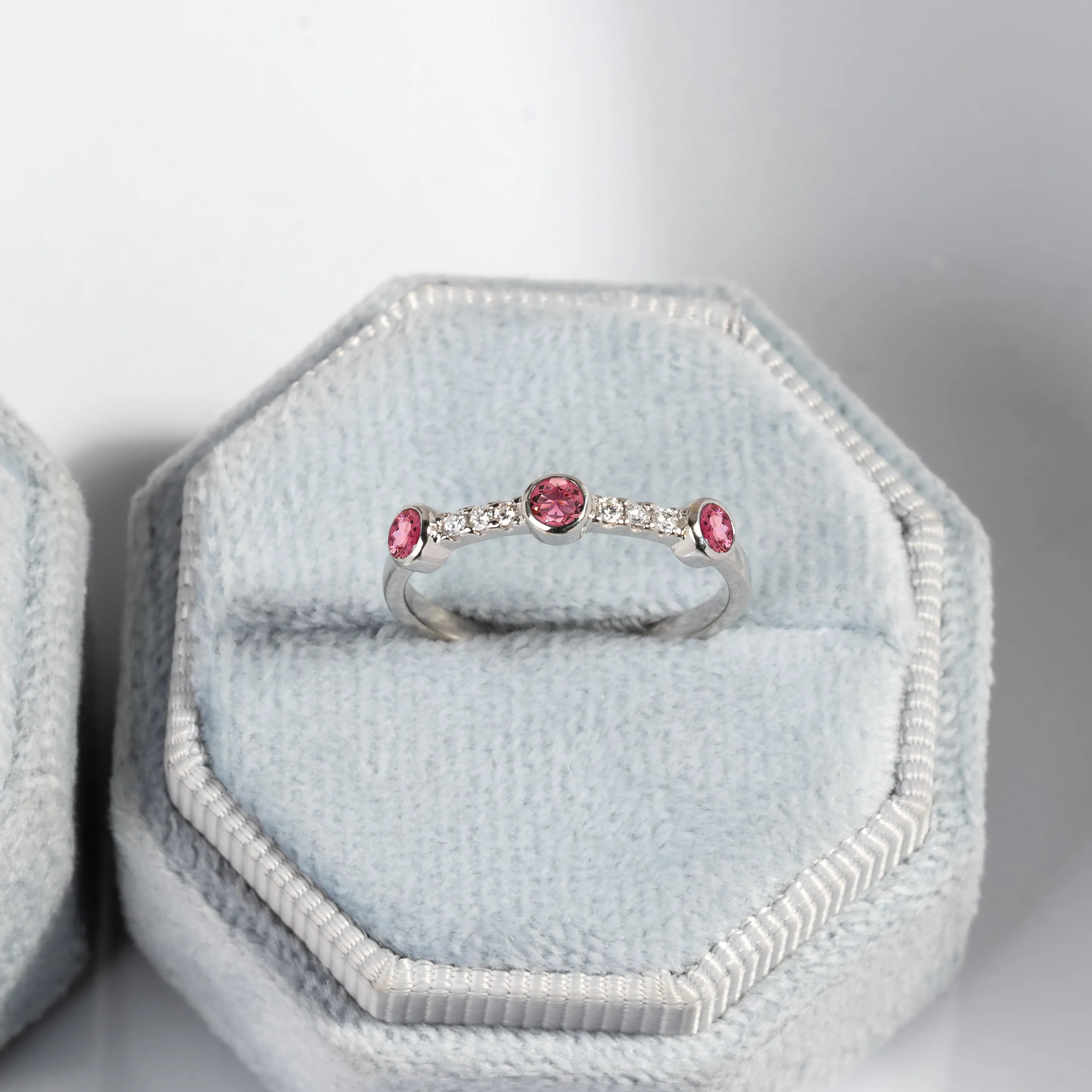Sunlit Pink Tourmaline Ring