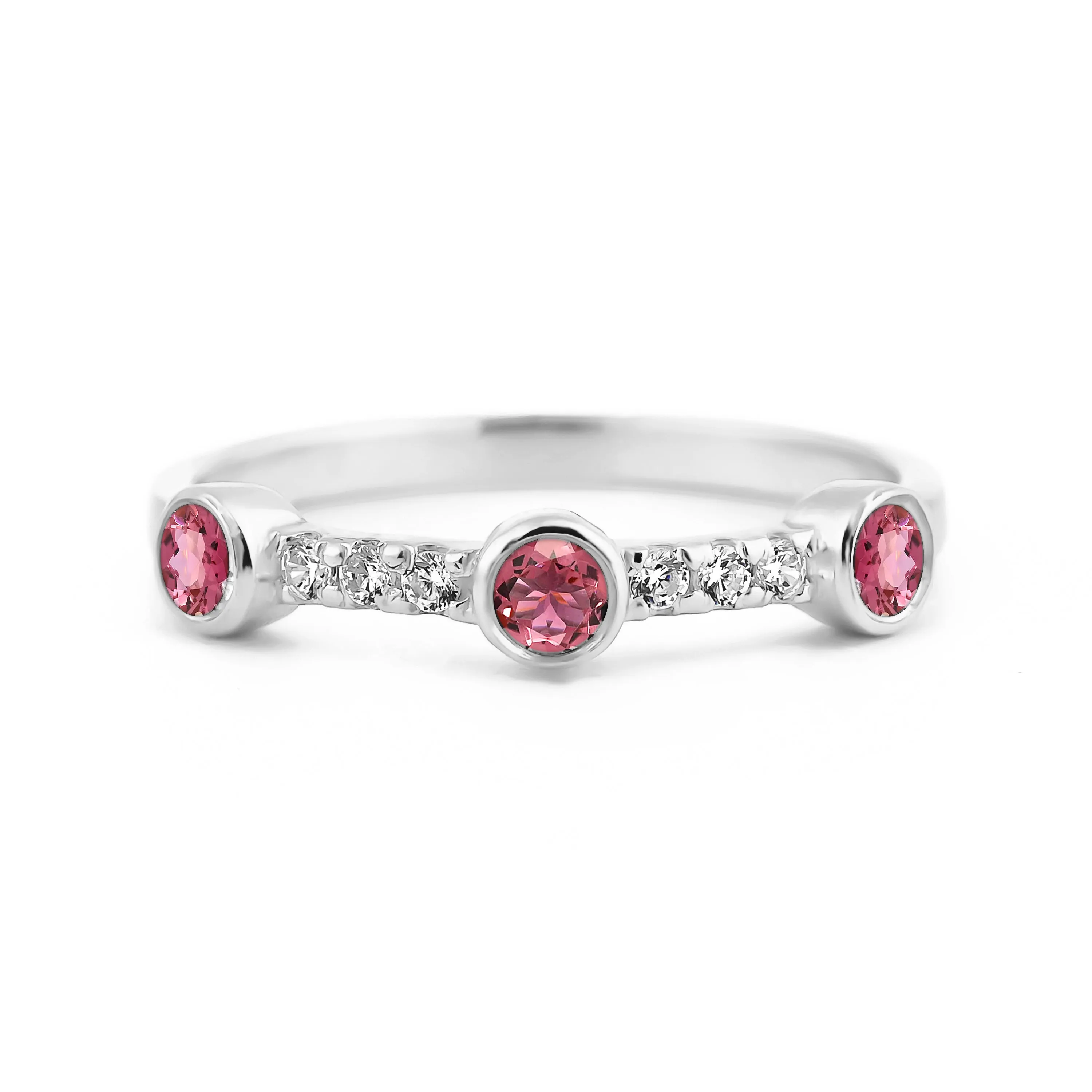 Sunlit Pink Tourmaline Ring