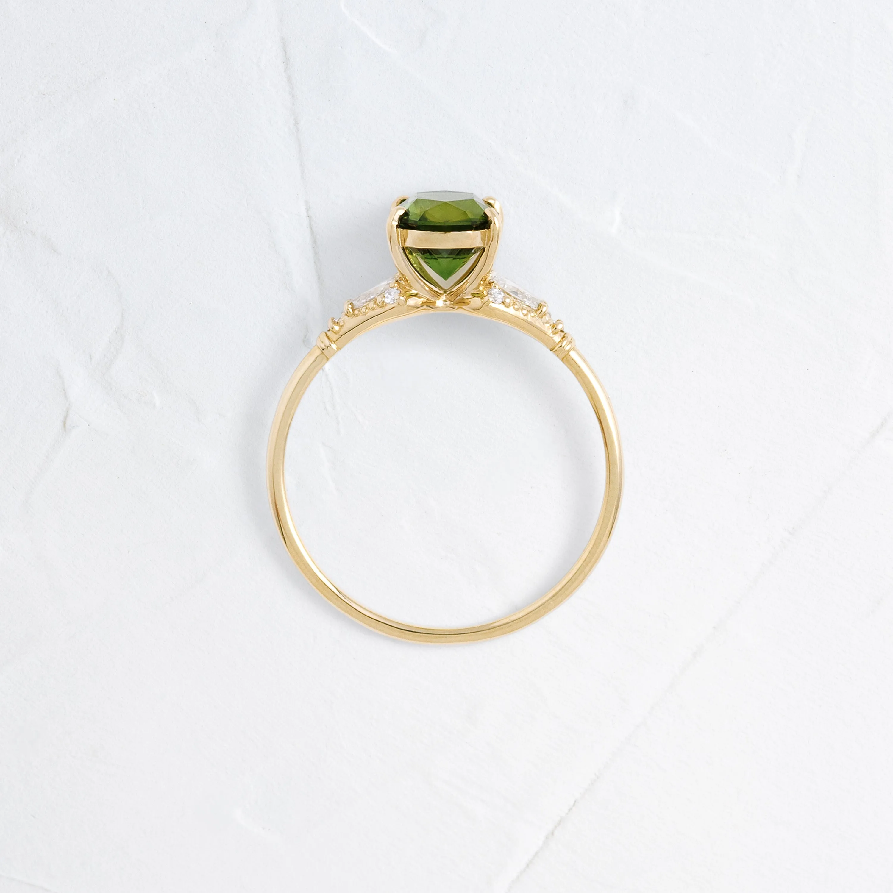 Sunlit Ring, 1.61ct. Green Sapphire