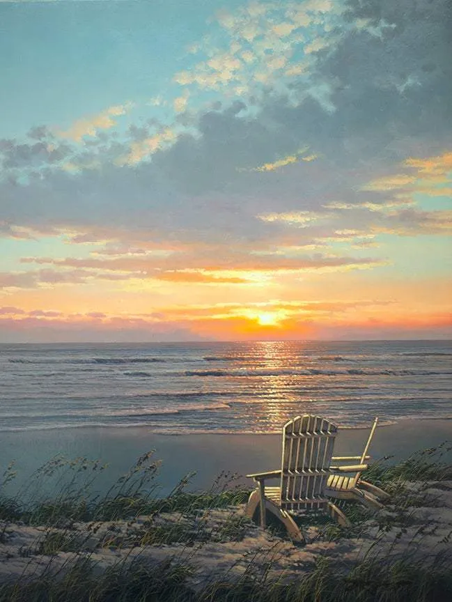 Sunlit Romance by Rodel Gonzalez (framed canvas giclee)