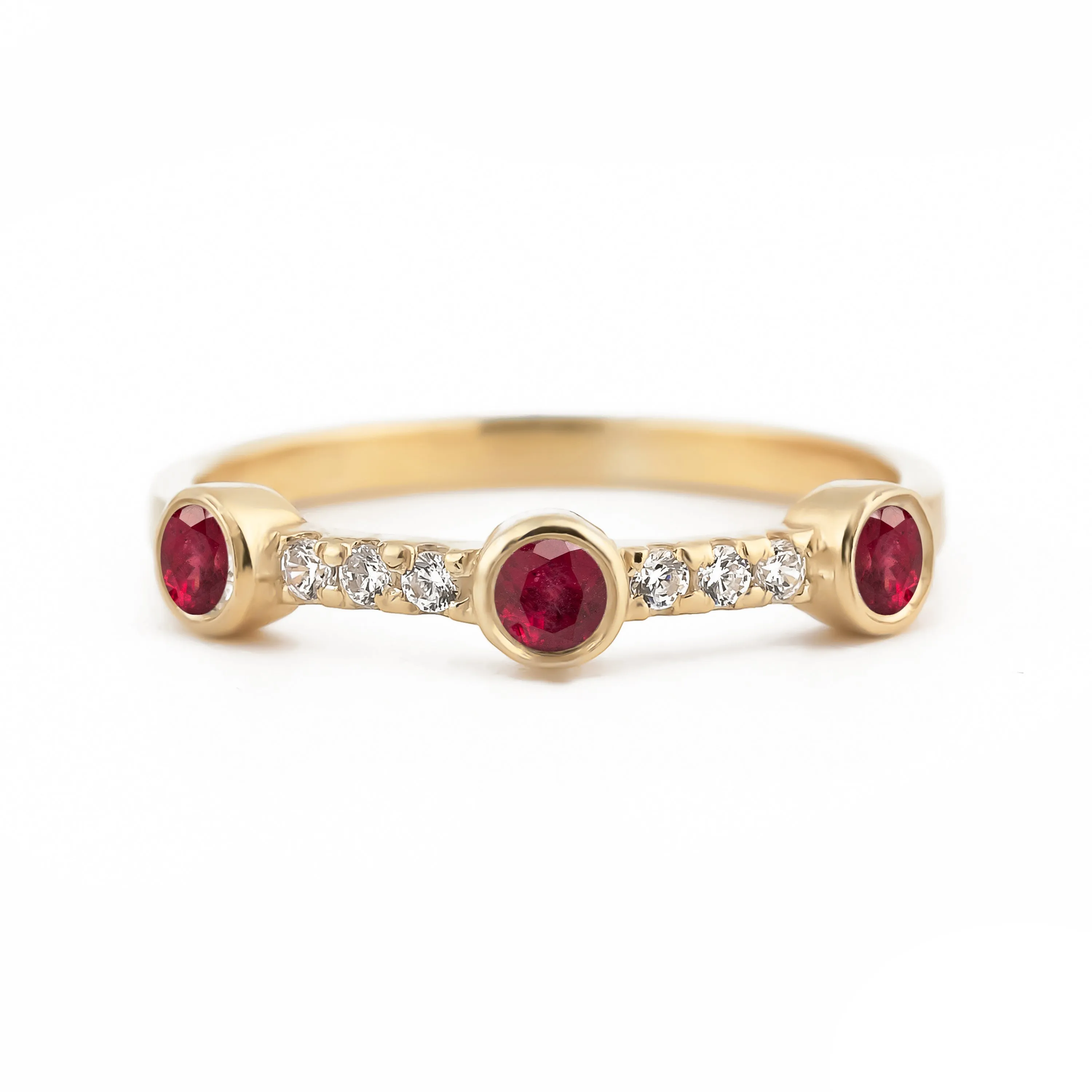 Sunlit Ruby Ring
