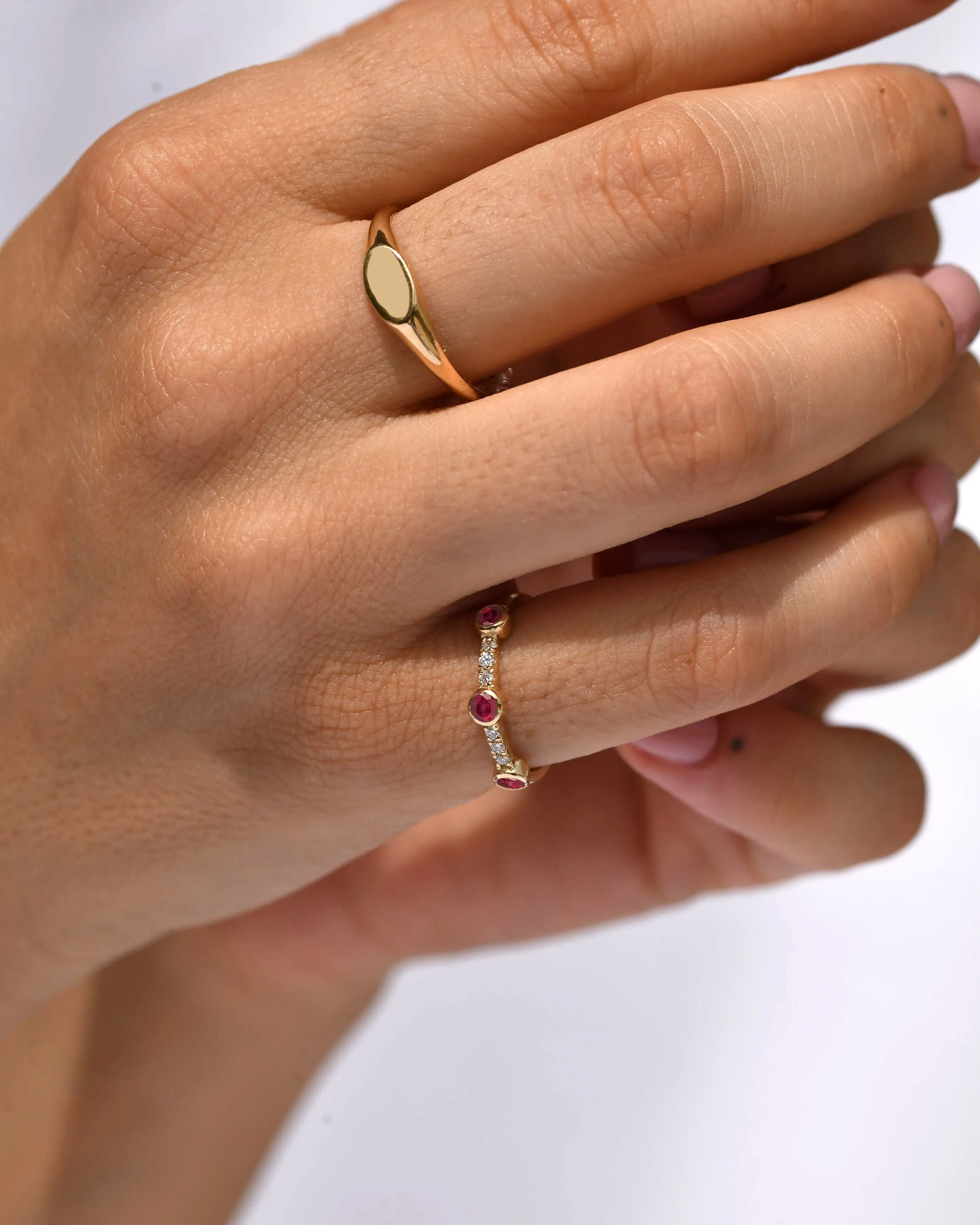 Sunlit Ruby Ring