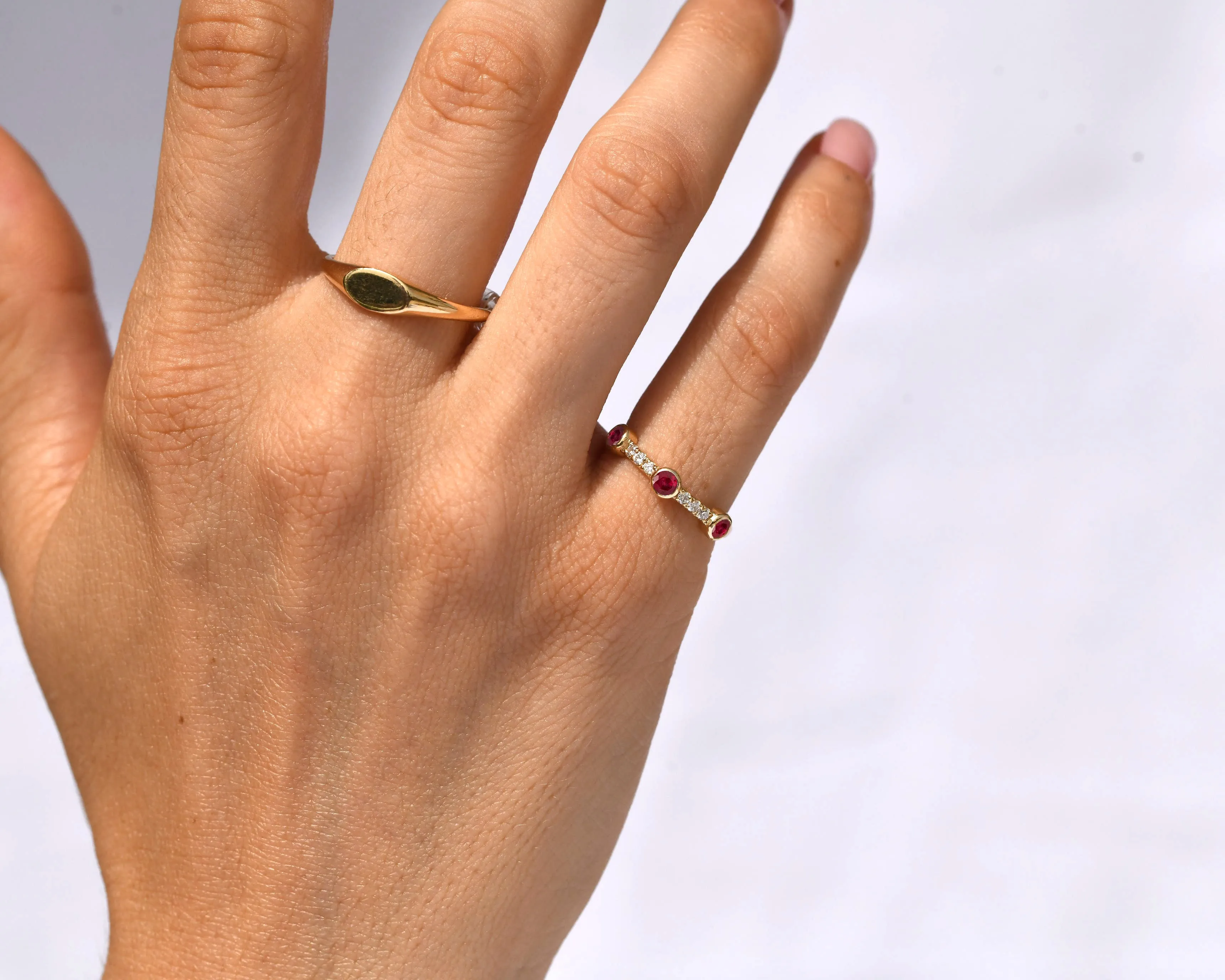 Sunlit Ruby Ring