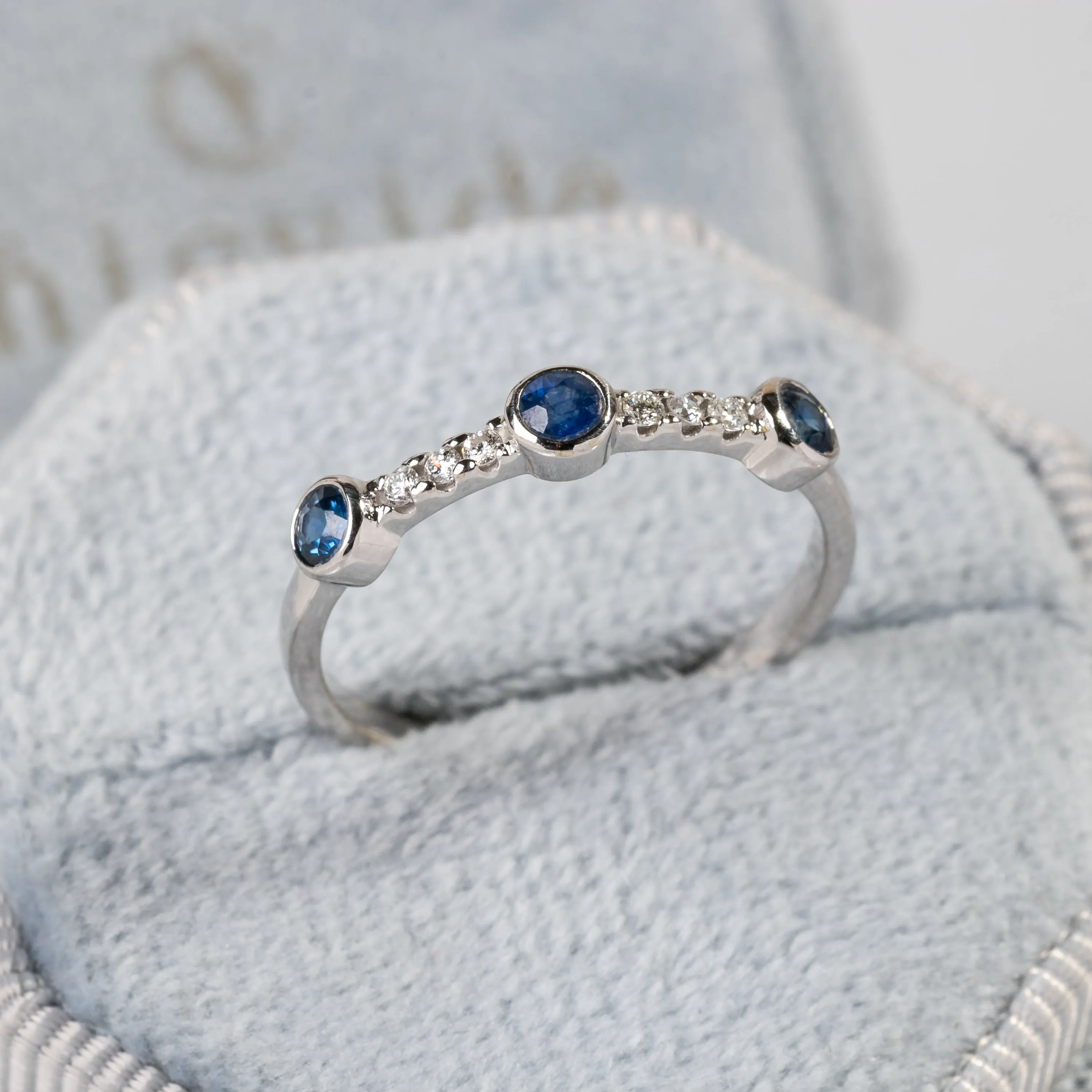 Sunlit Sapphire Ring