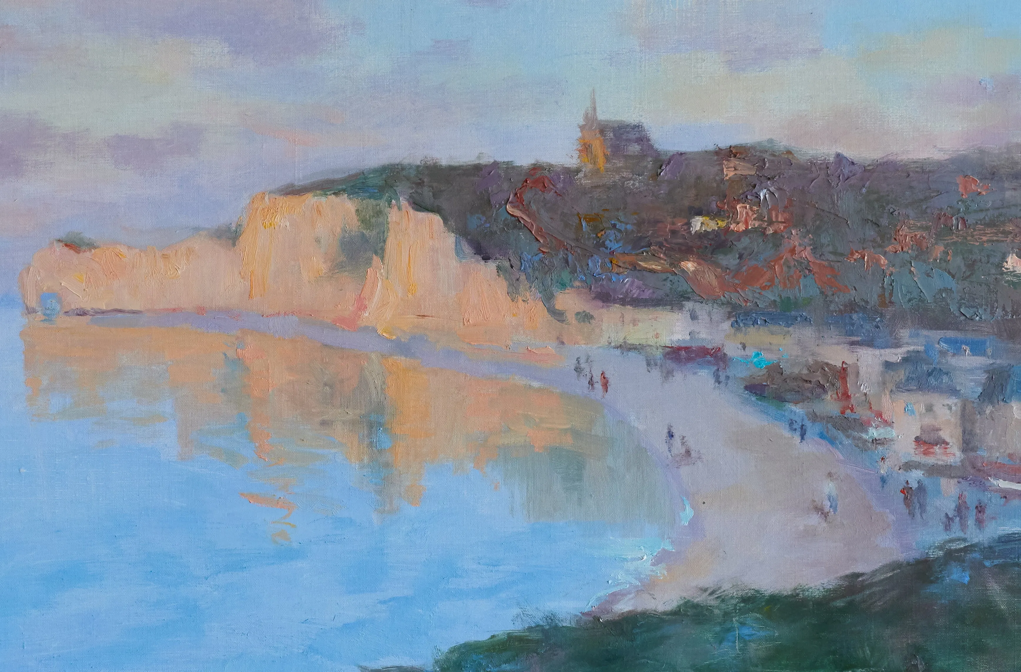 Sunset in Étretat - SOLD