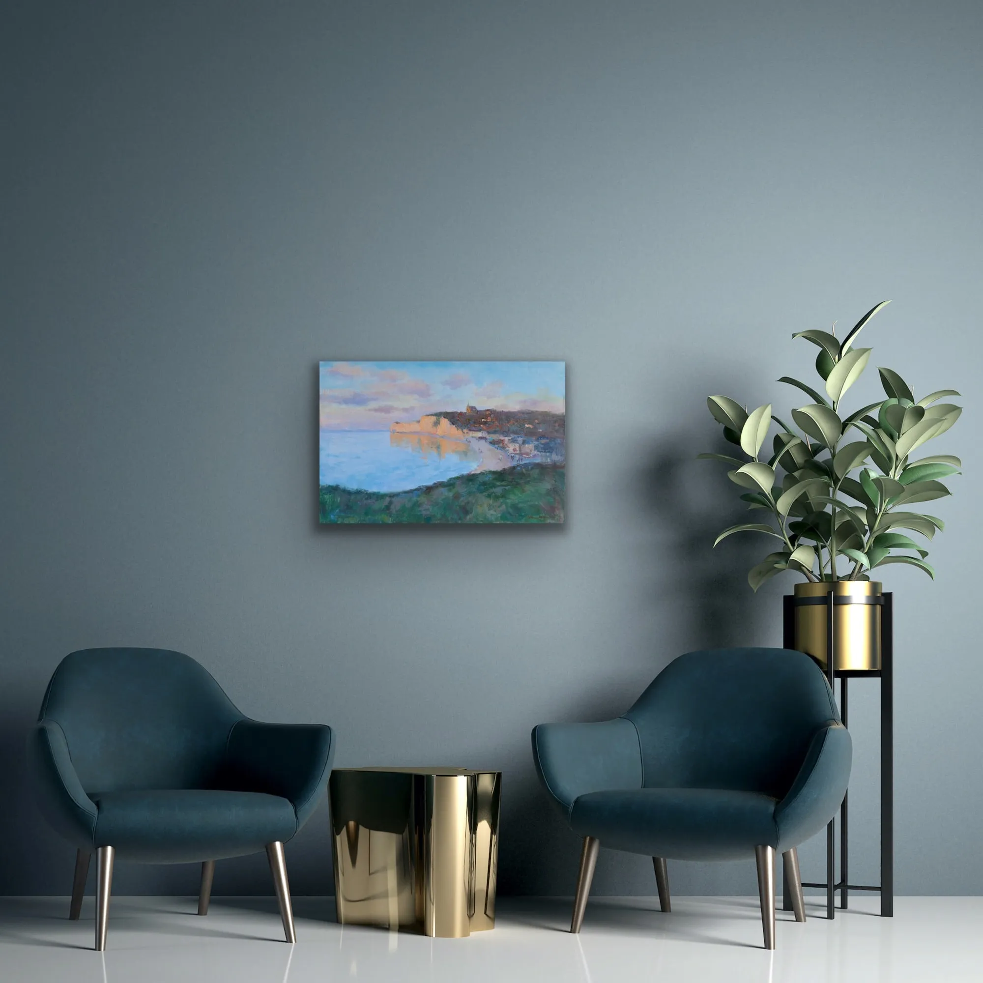 Sunset in Étretat - SOLD