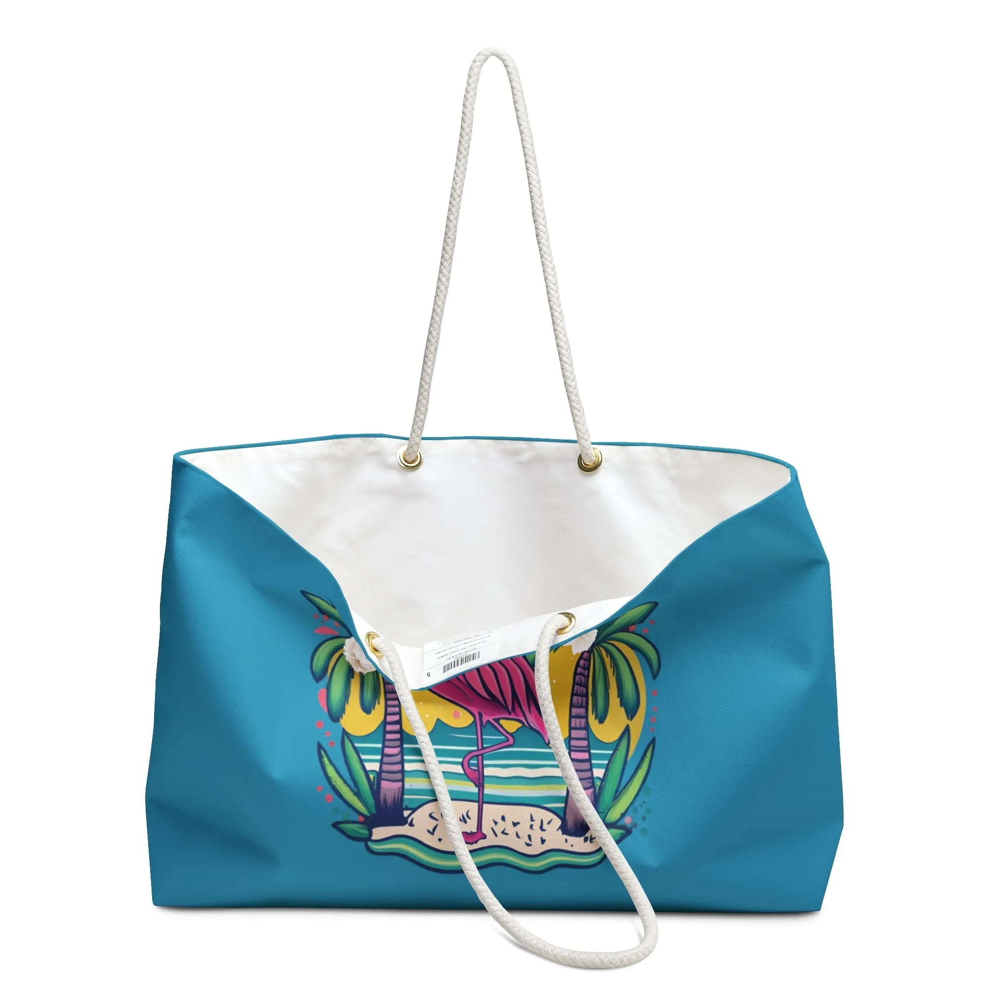 Sunsets & Flamingos Beach Bag - Weekender Tote