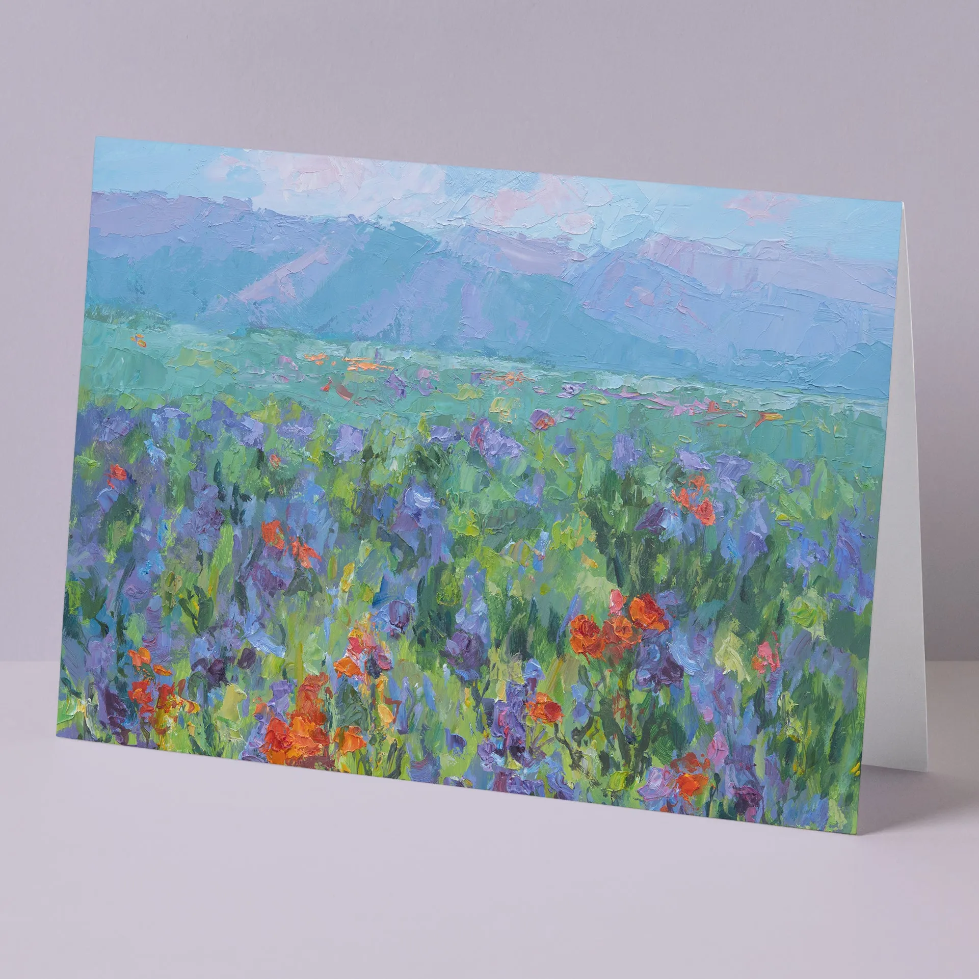 Superbloom Wildflower Fine Art Greeting Cards Set of 5, Blank Inside, 5x7 inches A7, All Occasion