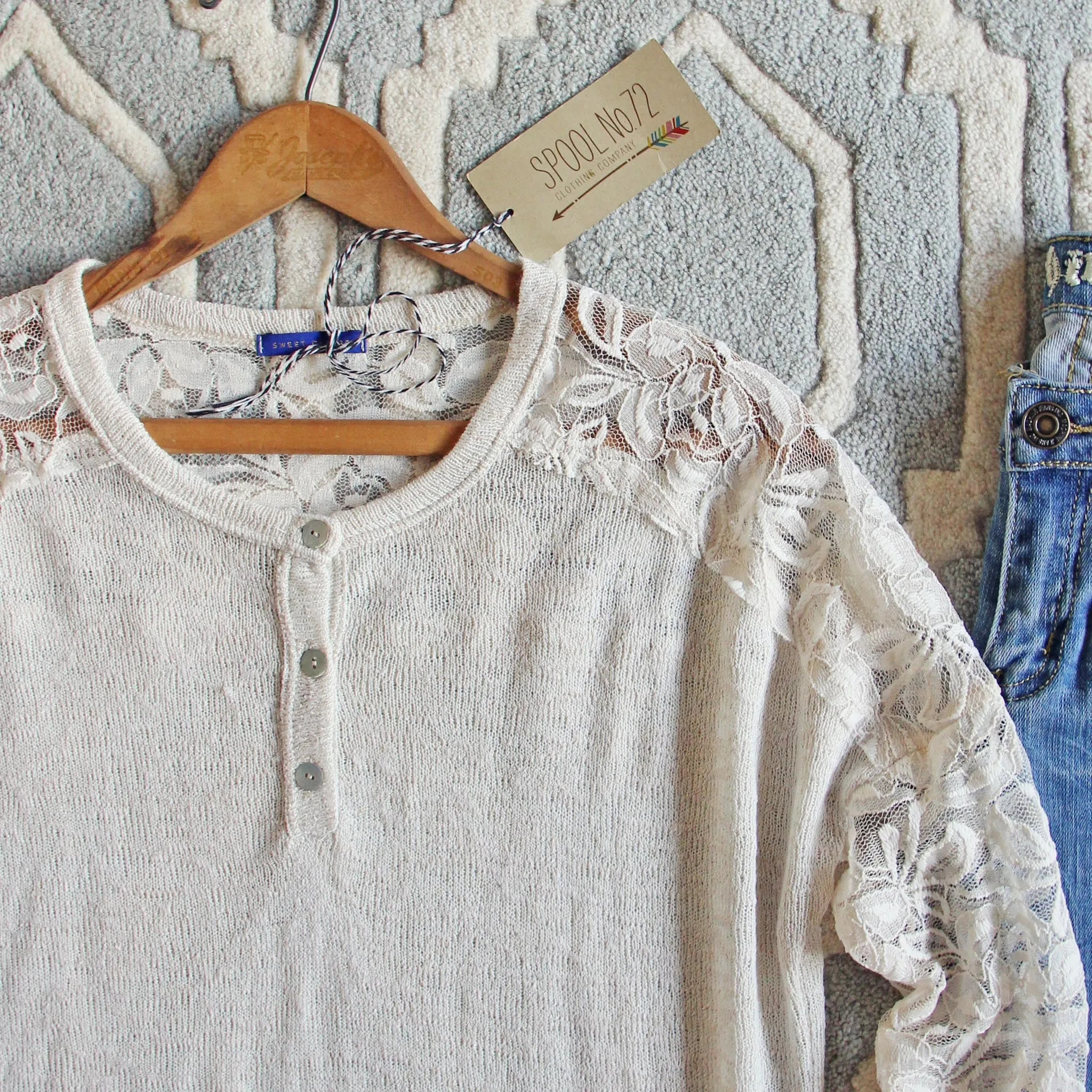 Sweet Lace Henley