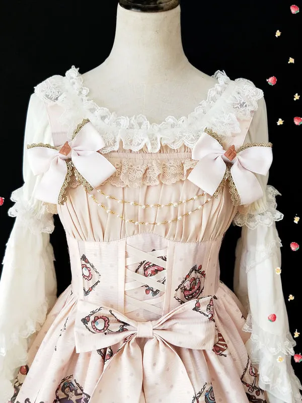 Sweet Lolita Jewelry Infanta Sugar Town Satin Bow Lolita Brooch