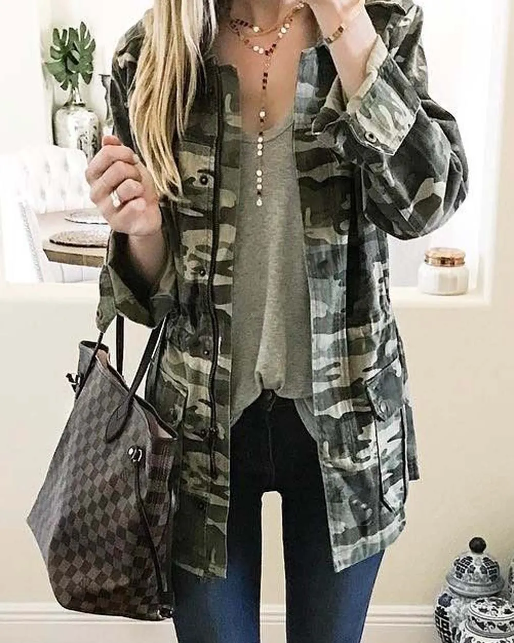 Sweet Spring Camo Coat
