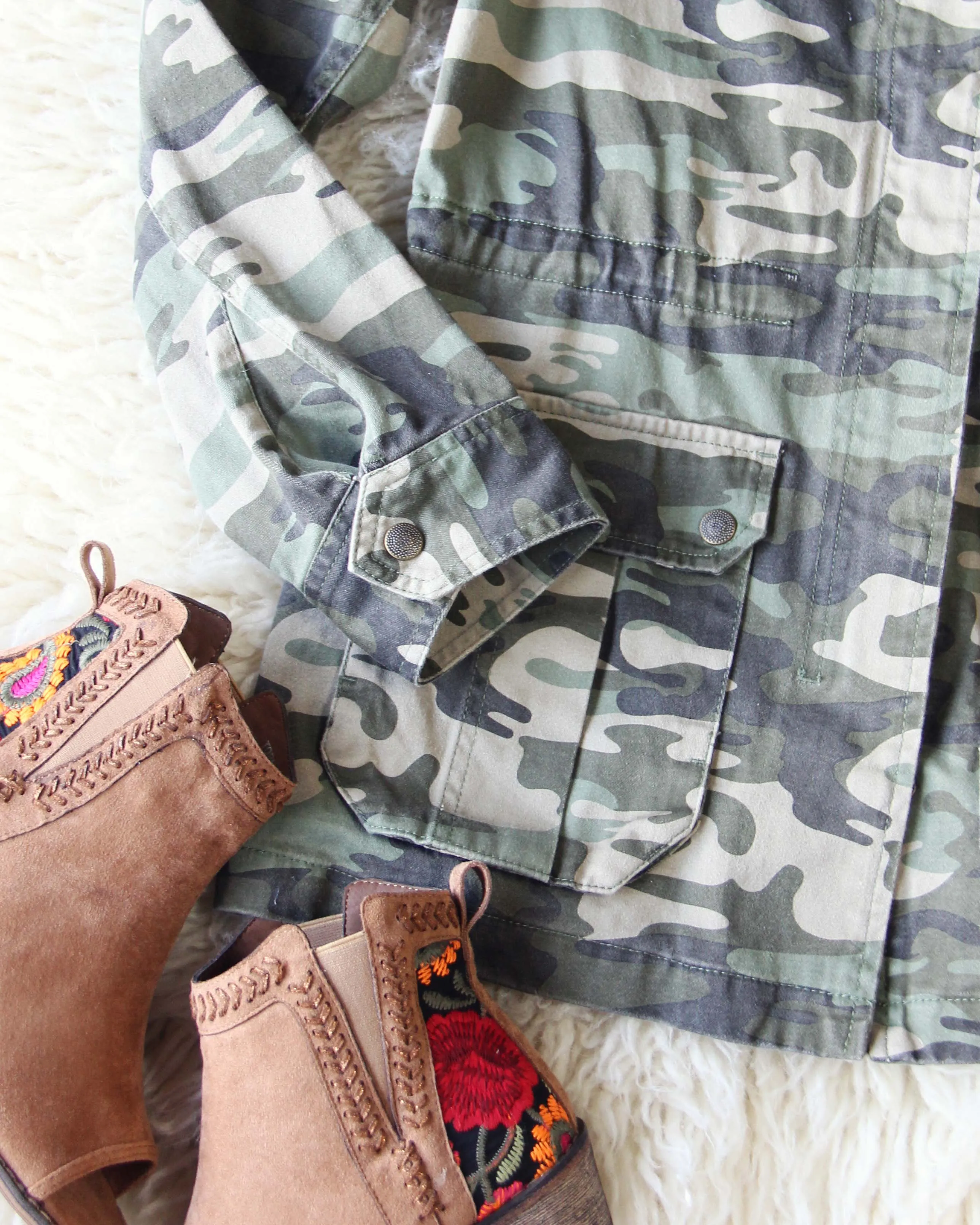 Sweet Spring Camo Coat