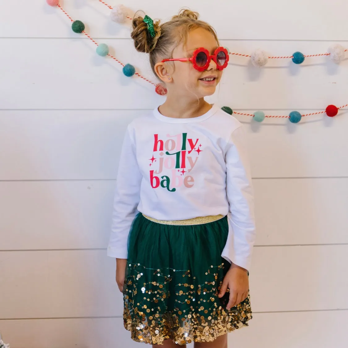 Sweet Wink Holly Jolly Babe L/S Tee