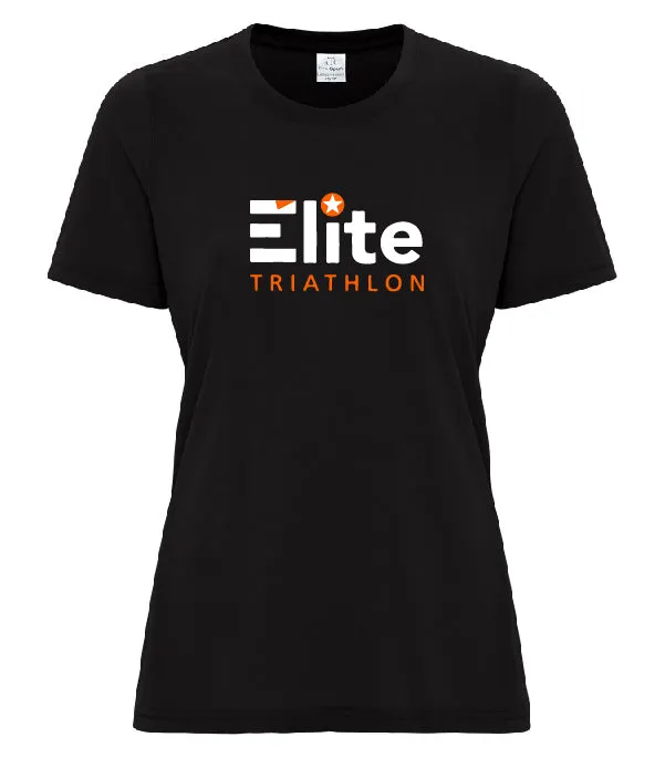 T-Shirt 100% polyester noir - Club Élite