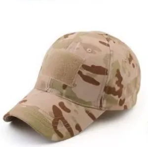 TACTICAL CAMO CAP VELCRO - Arid Multicam