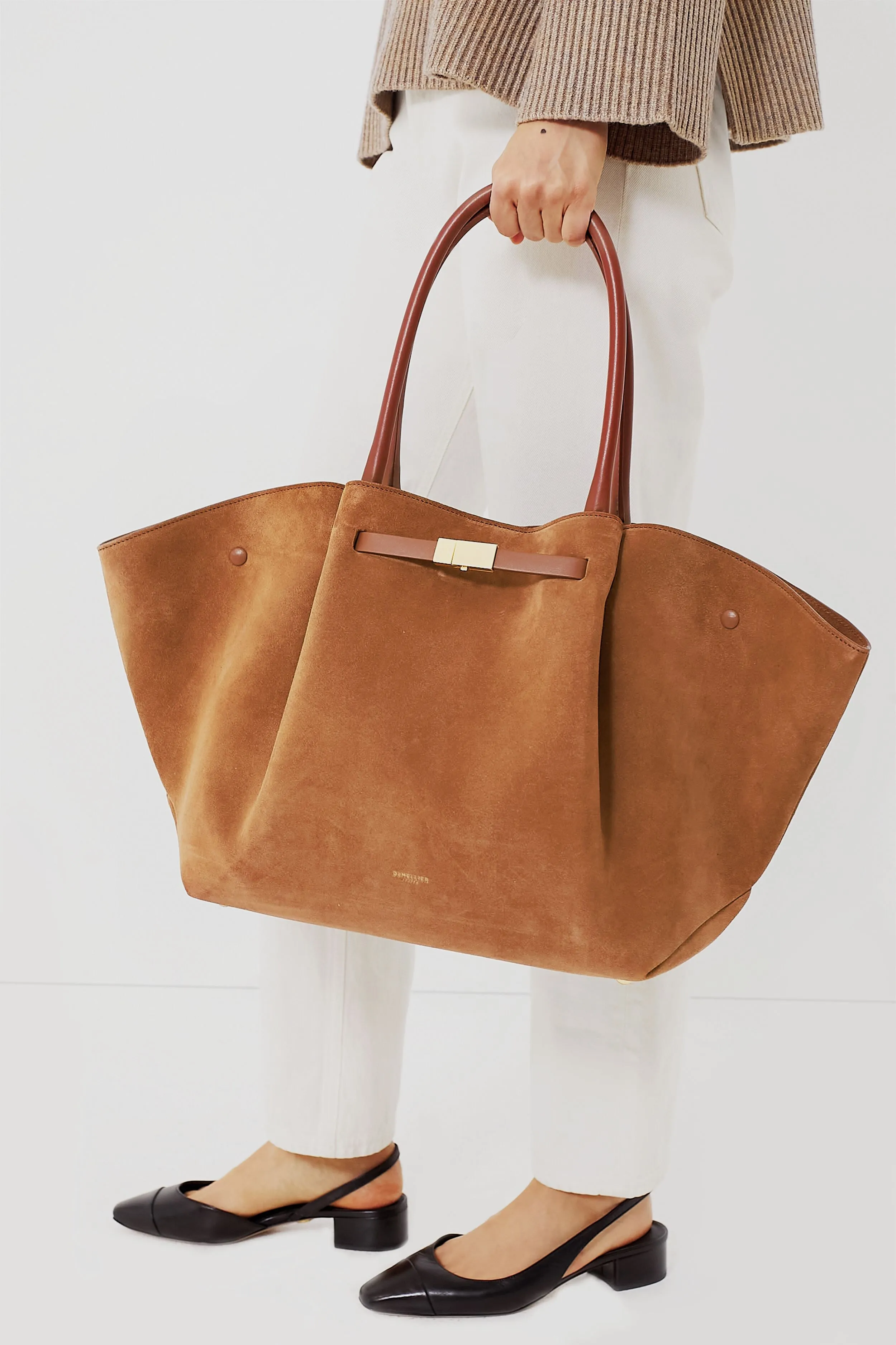 Tan Suede New York Bag