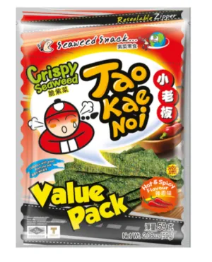 TAO KAE NOI CRISPY SEAWEED HOT & SPICY 59G