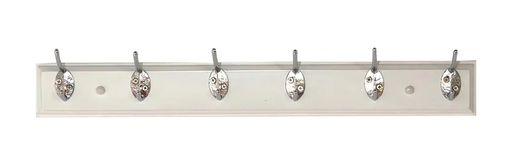 Tema Coat Hook 6 Pin White