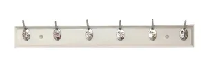 Tema Coat Hook 6 Pin White