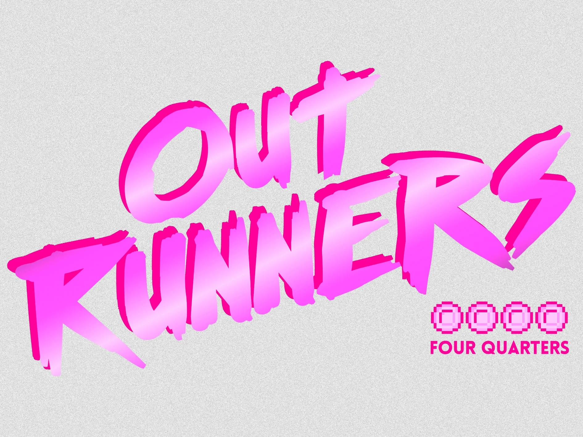 The Four Quarters Logo Outrunners Official Men's T-shirt (Heather Grey)