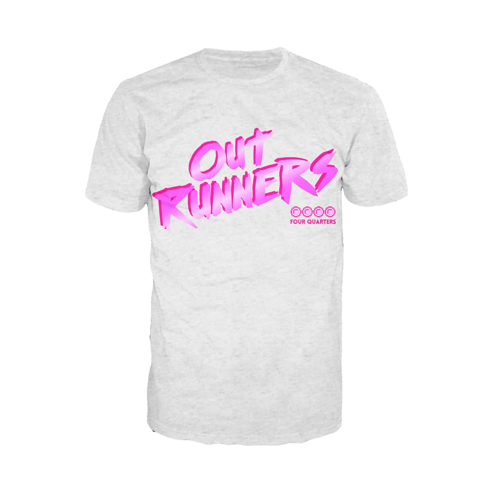The Four Quarters Logo Outrunners Official Men's T-shirt (Heather Grey)