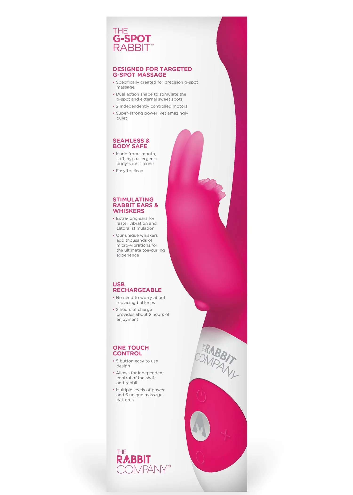 The G-Spot Rabbit - Hot Pink