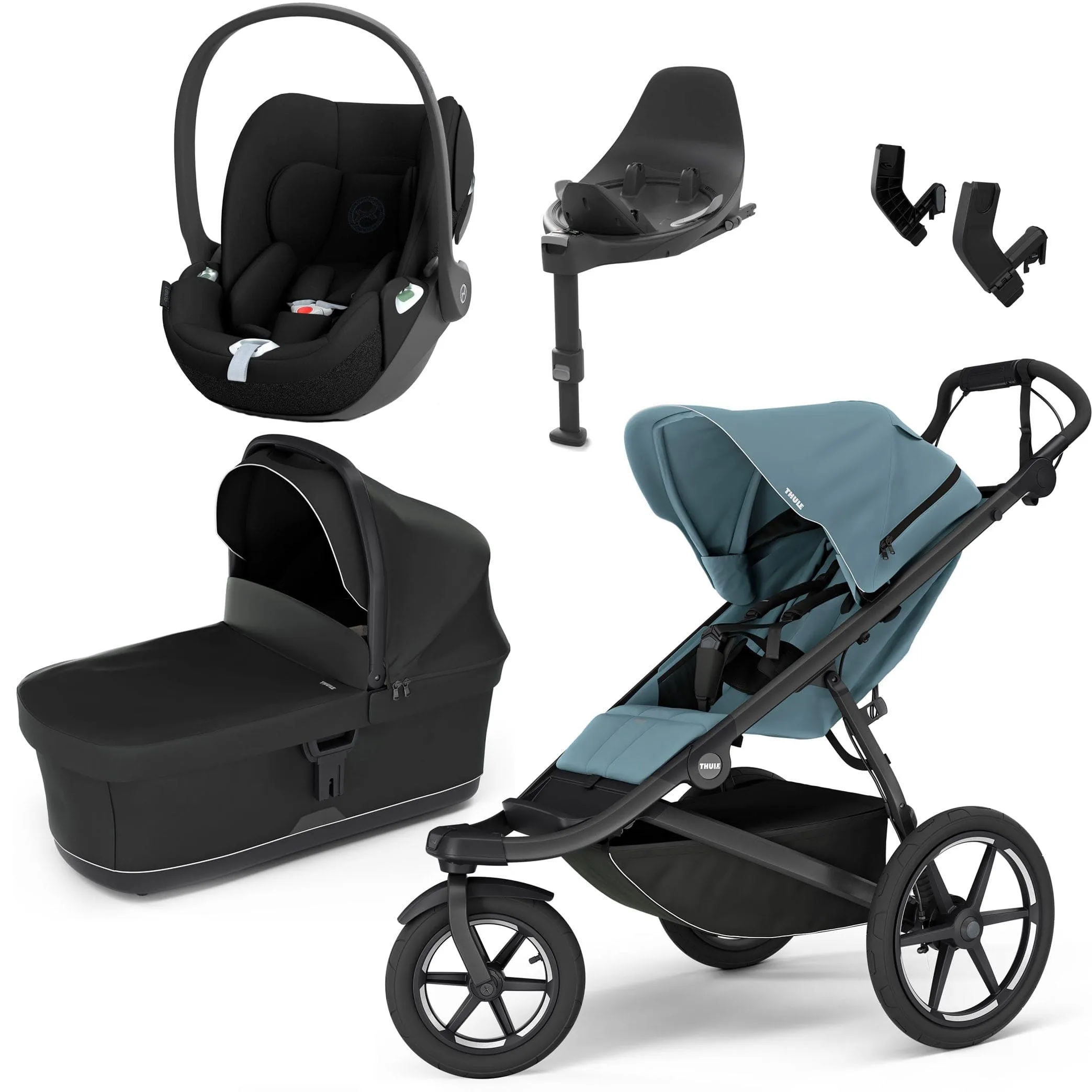 Thule Urban Glide 3 Cybex Bundle in Mid-Blue