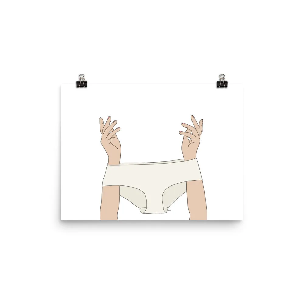 Tidy Whities Wall Print