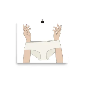 Tidy Whities Wall Print